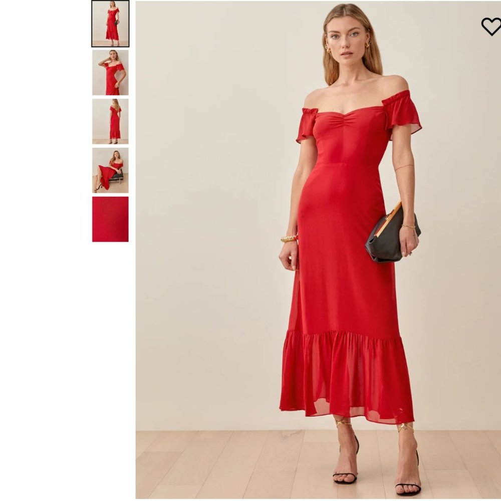 🍓ThankYouSale🍓Reformation Butterfly Dress in Red